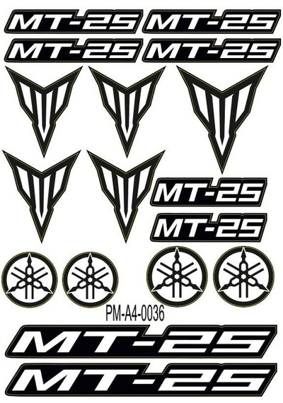Mt25 Uyumlu A4 Çoklu Sticker Seti Diğer