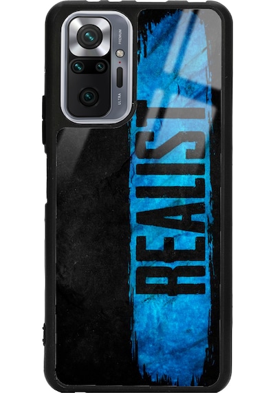 Xiaomi Redmi Note 10 Pro Realist Tasarımlı Glossy Telefon Kılıfı Siyah