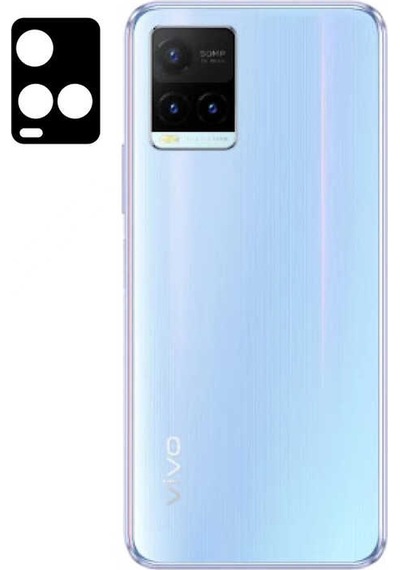 Vivo Y32 Zore 3d Kamera Camı Siyah