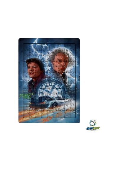 Ghostbastır Design Geleceğe Dönüş 99 Parça Ayaklı Puzzle Dekoratif Çocuk Yapbozu 0153