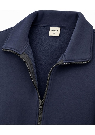 Classics Men Tam Fermuarlı Yakalı Ceket - 7772 Lacivert