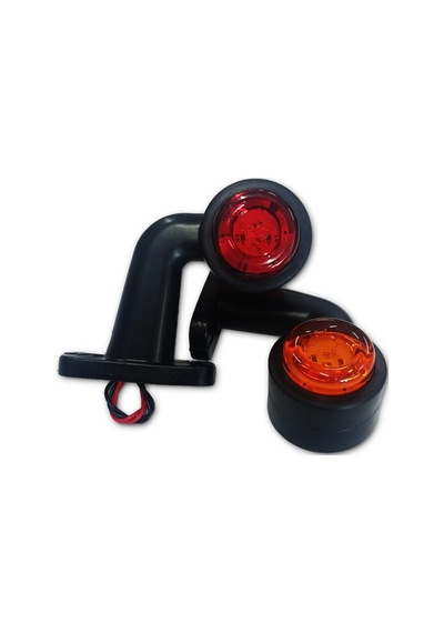Ahmet Otomotiv 2 Adet Ultra Mini Eğri Takoz 12 Ledli Boynuz Takım N11.10