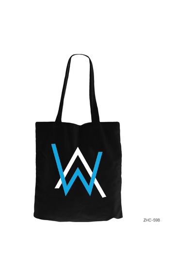 Alan Walker Siyah Kanvas Bez Çanta Siyah