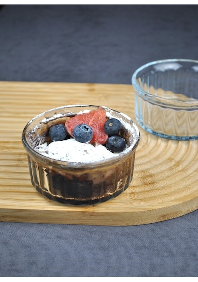4 Adet Cam Sufle Kabı Borline Kek Tatlı Sufle Kahvaltılık Kase 10x5 Cm Borline Şeffaf