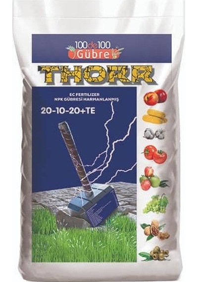Thorr 20.10.20 Dengeli Npk Klorsuz Gübre Damlama Gübresi 20 Kg