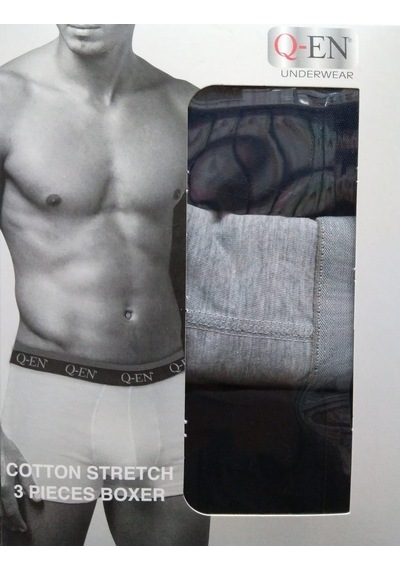 Q-En Bay Boxer Terletmez Pamuk Cotton 3' Lü 501