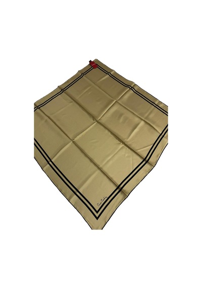 Pierre Cardin Twill İpek Eşarp 05077 - 90 X 90 / Gold Gold
