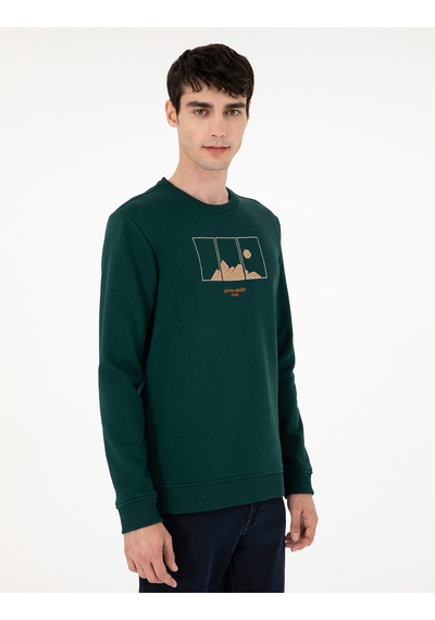 Pierre Cardin Erkek Yeşil Sweatshirt 50290703-vr054