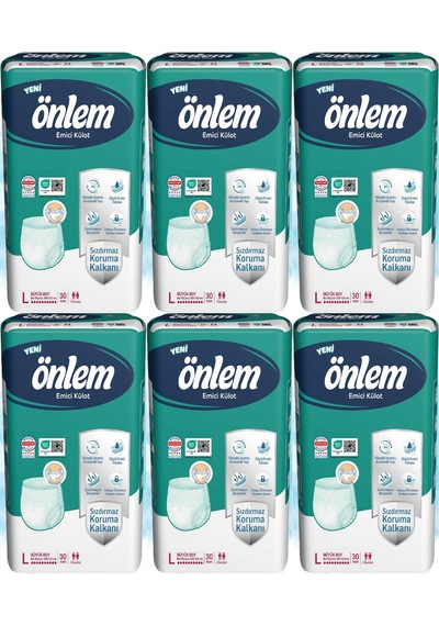 Önlem Emici Külot Hasta Bezi Large Büyük 180 Adet L