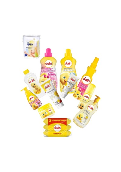 Tr Bebek Bakım Seti Karma Paket, Şampuan, Losyon, Deterjan, Islak Mendil, Model Set21/3