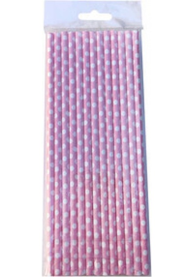 Pipet Puantiyeli Karton Pembe Pk:25 +3
