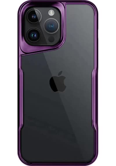 Newface Apple İphone 14 Pro Max Kılıf Boyi Silikon Kapak - Derin Mor