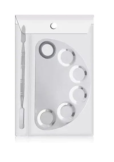 Mecno Beauty MB-PLT-001 Paslanmaz Çelik Fondöten Karıştırma Paleti
