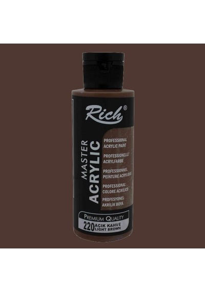 Rich Master Akrilik Boya 120Ml 220 Açık Kahve