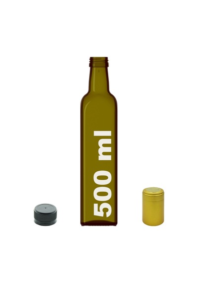 Afracam Maraska Yeşil 500 ML Cam Şişe Kapak Kapüşon