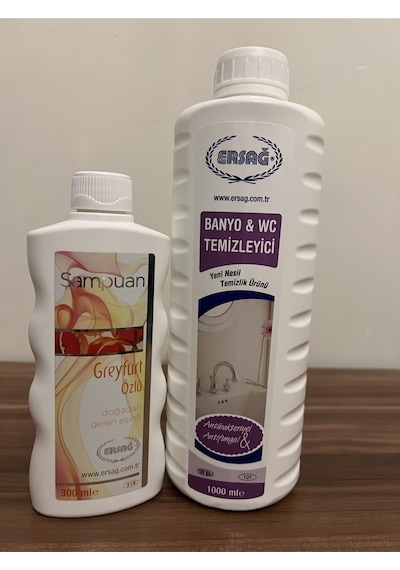 Ersağ Greyfurt Özlü Şampuan 300 ML + Banyo & Wc Temizleyici 1 L