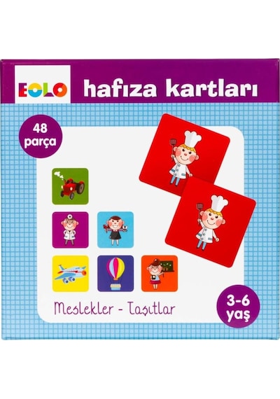 Eolo Hafıza Kartları Meslekler Ve Taşıtlar 48 Kart