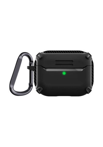Apple Uyumlu AirPods Pro 2 Kılıf Sert Armor Karbon Görünüm A26