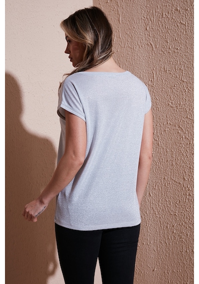 Fashion Friends Bayan Bluz 25y0202k1 Gümüş Gümüş