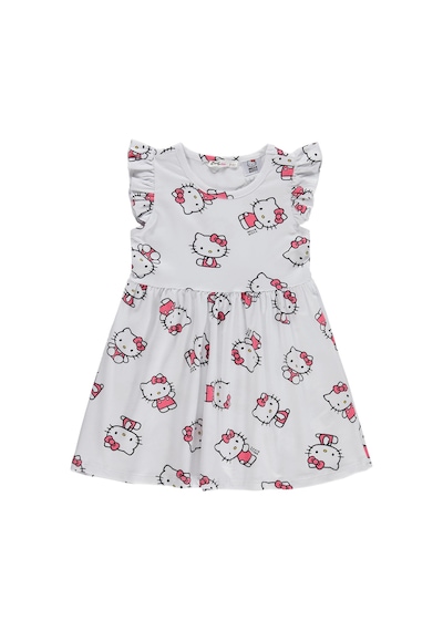 Hello Kitty 2-5 Yaş Elbise - Kırık Beyaz