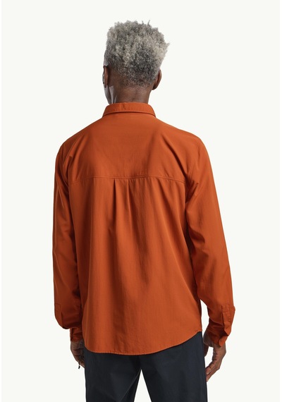 Jack Wolfskin Sierra Canyon Ls M Erkek Gömlek-29677 Turuncu