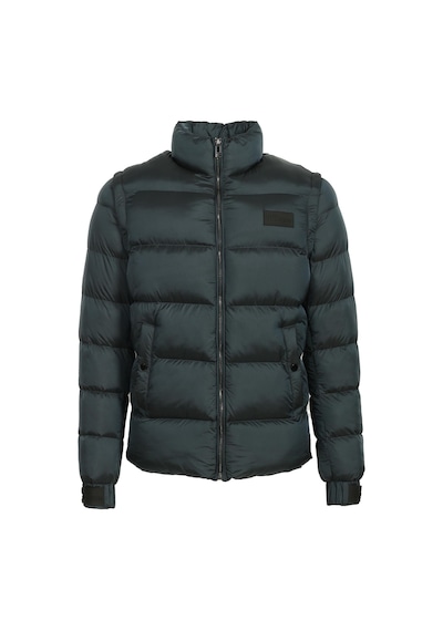 Erkek Petrol Termo Dolumlu Two Tone Rüzgar Ve Su Itici Slim Fit Mont Ncs Jeans 4990-Petrol