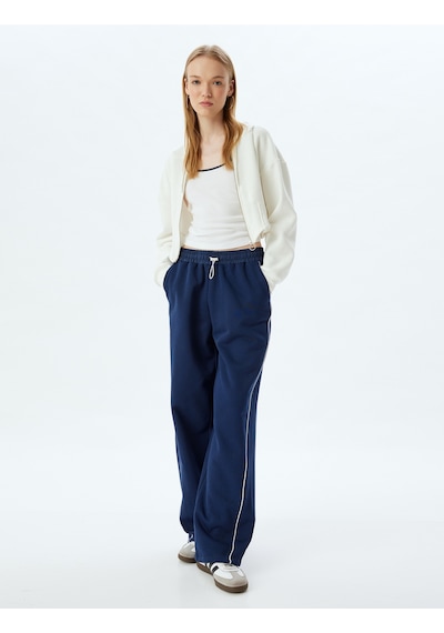 Koton Oversize Eşofman Altı Bol Paça Beli Lastikli Biyeli Cepli Lacivert 5wal40062ık Lacivert Koton Oversize Eşofman Altı Bol Paça Beli Lastikli Biyeli Cepli Lacivert 5wal40062ık Lacivert