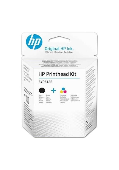Hp 3Yp61Ae Siyah/Üç Renkli Gt Baskı Kafası Takımı 5810/5820/115