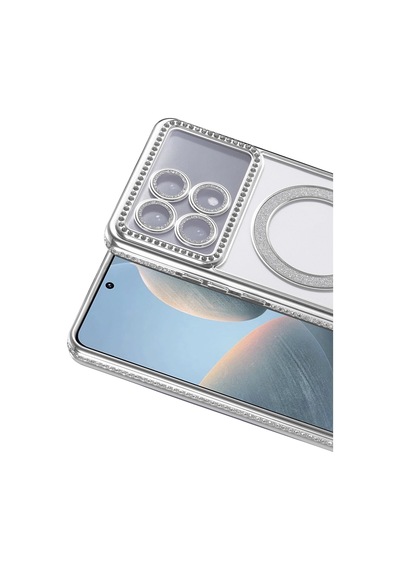 Uryport Xiaomi Poco X6 Pro Joke Simli Magneticsafe Kılıf - Gümüş