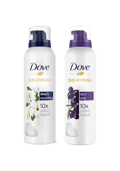 Dove Duş Köpüğü Açai Yağı 200 ML + Depply Nourishing 200 ML