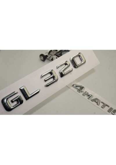 Benz Gl 320 Uyumlu 4matic Bagaj Krom Metal 3m 3d Yazı Logo