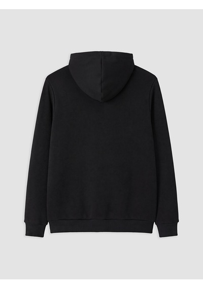Lcw Everyday Siyah Kalın Oversize Kadın Fermuarlı Sweatshirt