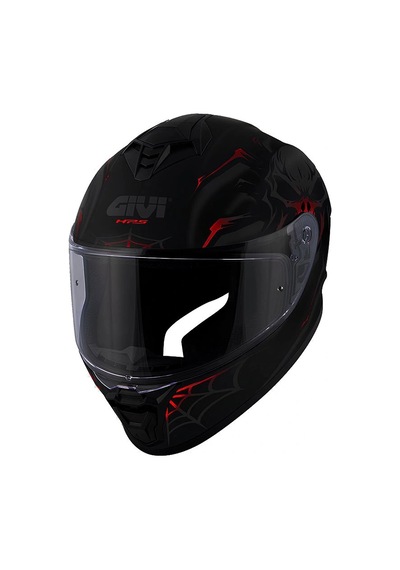 Gıvı 50.x Arachno Kask Mat Sıyah Kırmızı