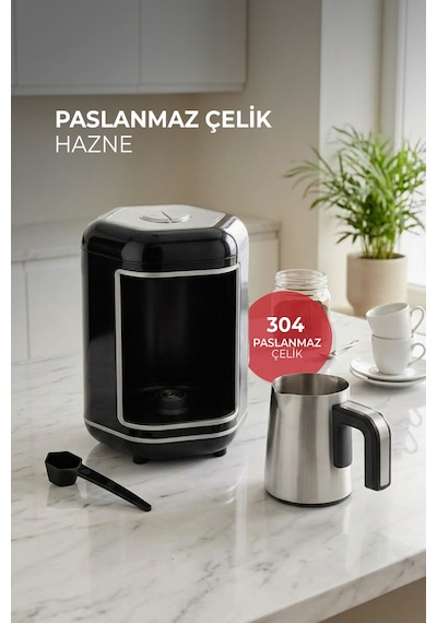 Kısmet Pro Türk Kahve Makinesi, 4 Fincan Kapasiteli Közde Türk Kahves K-607