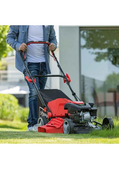 Ms161-46 Termal Çim Biçme Makinesi Kundağı Motorlu 4t Motor 150cm3 Kesme Genişliği 46 Cm Pro Şanzıman