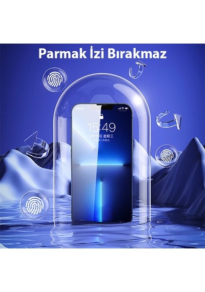 Gor Apple iPhone Uyumlu 13 Pro Max Darbe Emici Ekran Koruyucu Jelatin 5 Adet Set- 5775