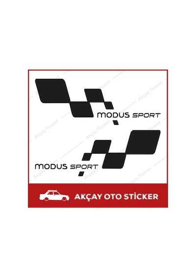 Renault Modus Sport Sticker (Takım Set) Modus Sticker Oto Sticker