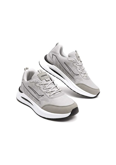 Mcdark Kadın Gri Trenj Bağcıklı Ortopedi Sneaker Ayakkabı