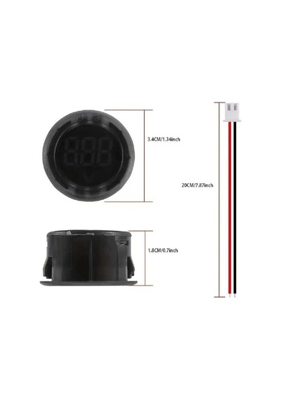 Dijital Voltmetre Dc4-100v Yeşil Araç Karavan Motorsiklet Yat Tekne