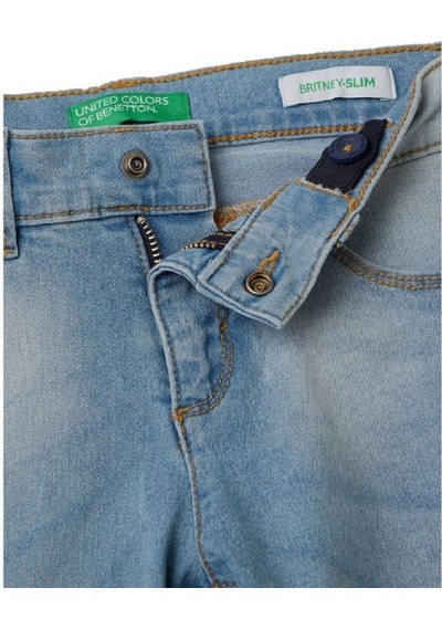 Mayoral Benetton Kız Çocuk Denim Pantolon 4durce00l-24y Açık Mavi