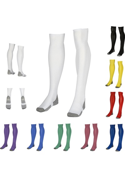 Yüksek Kalite Topuklu Futbol Çorabı - Tozluk - Renkli