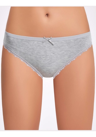 Melanjlı Dantelli Bikini Külot 001