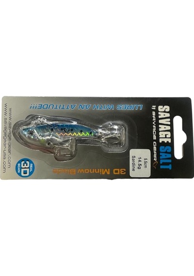 Savage Gear 3d Vib Blade 14.5gr 5.5cm Vibrasyon Jig Yem Sardine