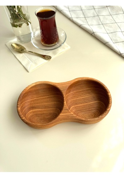 Hbs Art Design Ahşap Çerezlik Sunum 4 Lu Set