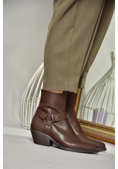 Fox Shoes T404400609 Kahverengi Kalın Topuklu Kadın Bot Kahverengi-suni Deri Kahverengi Fox Shoes T404400609 Kahverengi Kalın Topuklu Kadın Bot Kahverengi-suni Deri Kahverengi