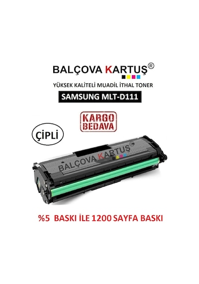 Samsung M2070Fw Yazıcı Için Mlt-D111 Çipli Uyumlu Toner