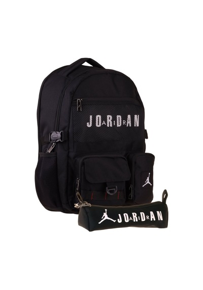 Jordan Air Brooklyn Black Siyah İkili Sırt Çantası Ve Kalemlik Seti - Erkek Çocuk - Setja-q3180c