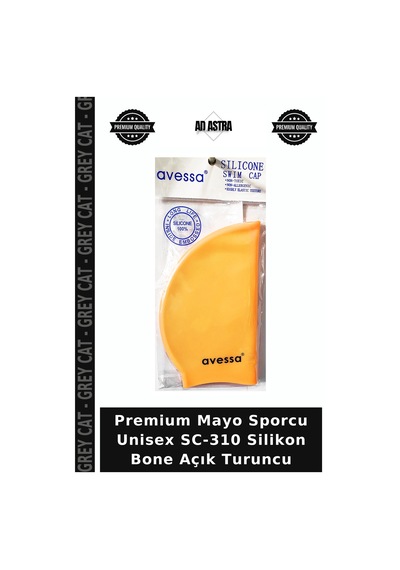Premium Mayo Sporcu Unisex Sc-310 Silikon Bone Açık Turuncu