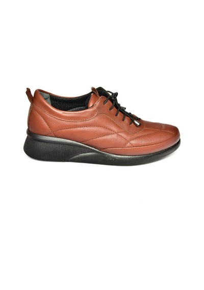 Fox Shoesp555193203 Taba Hakiki Deri Comfort Ortopedik Taban Kadın Ayakkabı Taba
