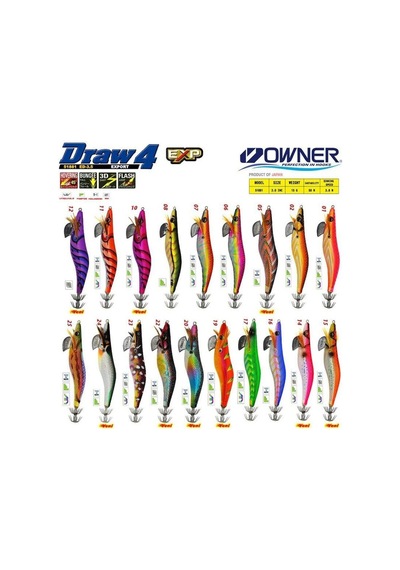 Owner 51881 Draw Squid Ed-3 10,5 Cm Kalamar